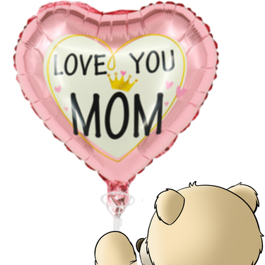love you mom balloon